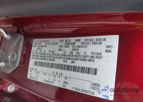 2019 Lincoln Mkc Select from USA, damaged, VIN 5LMCJ2C98KUL08053